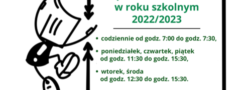 Opieka świetlicowa w roku szkolnym 2022/23