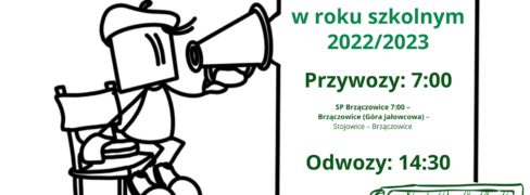 Dowóz i odwóz uczniów w roku szkolnym 2022/23